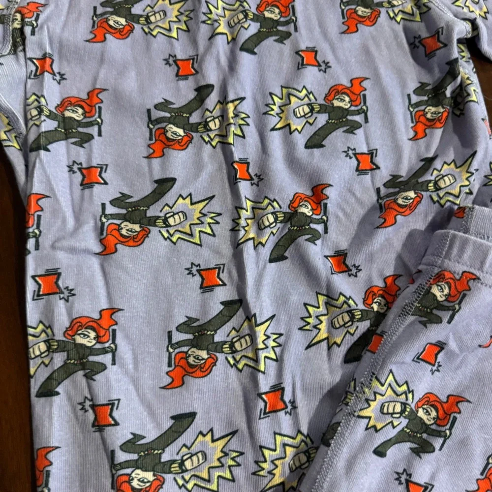 Hanna Andersson Girls Marvel‎ Organic Cotton Short Sleeve Pajama Set Size 12